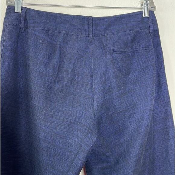 EILEEN FISHER WIDE LEG CROPPED PANTS SIZE M 100% COTTON - Picture 9 of 11